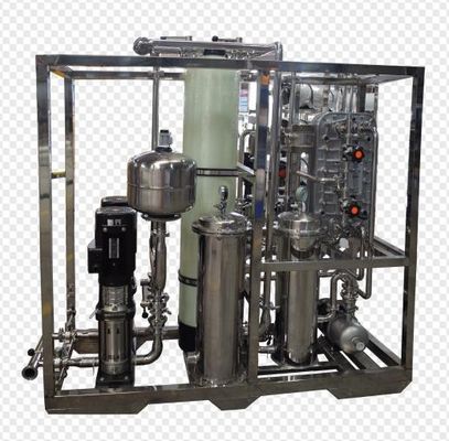 Integrated RO EDI Water Plant SS304 Ultra Pure Water Treatment Reverse Osmosis System