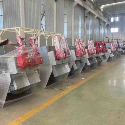 1.1kW Screw Press Type Sludge Dewatering Equipment Easy Installation
