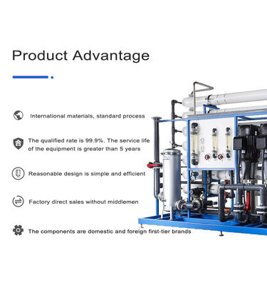 500Liter/ H RO EDI Water Plant Water Purification RO EDI System