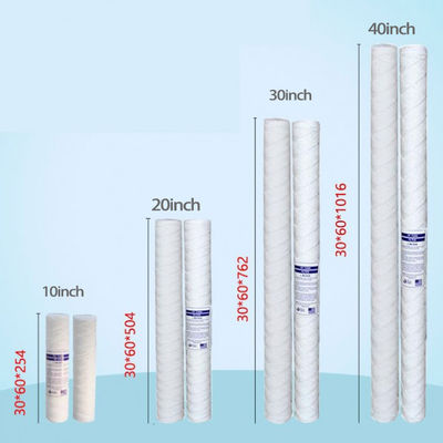 20 Inch Wire Wound Filter Cartridge Absorbent Cotton PP Line Filter Element