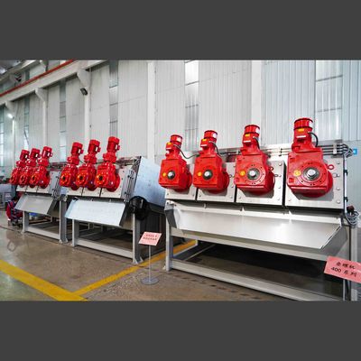 OEM Sludge Dewatering Machine Multi Disk Screw Press For Spate Separation