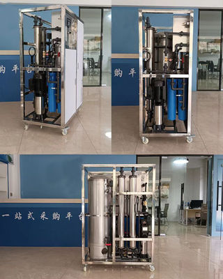 1000L/ H SUS304 Stainless Steel RO Water Treatment Equipment For Bottled Water