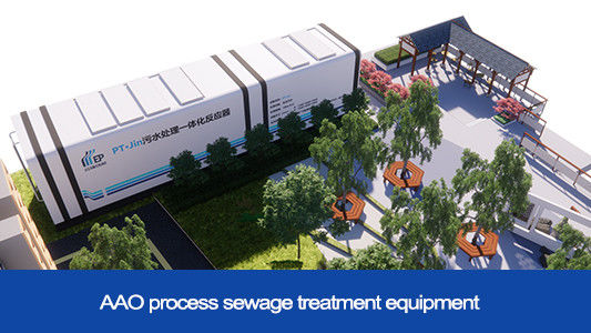 500m3/H 17.5KW Packaged Compact Wastewater Treatment System For Temporary Emergency