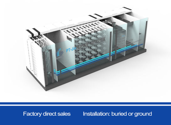 500m3/H 17.5KW Packaged Compact Wastewater Treatment System For Temporary Emergency