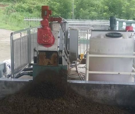 3kw Wastewater Sludge Dewatering Machine Multi Plate Screw Press ISO 14001