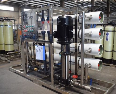 ISO9001 Dirty Water Purification Systems RO Membrane Plant 500L/Hour