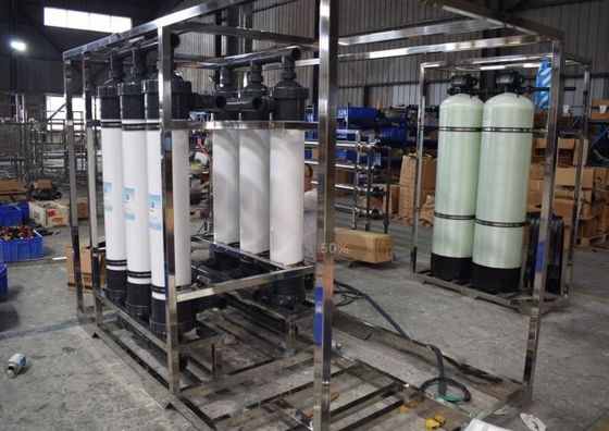 PLC Inverter Industrial Filtration Plant UF Water Treatment Plant Membrane System Eco