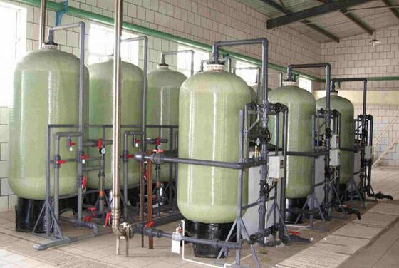 FRP Tank 100Psi Ion Exchange Water Treatment Systems Sand Filter Water Treatment System