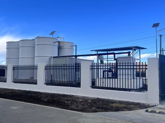 50m3/D Combined Round Tank Compact Wastewater Treatment Plant Treats Domestic Sewage