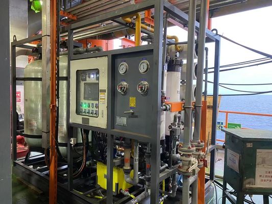 1500L/D Seawater Reverse Osmosis Equipment For Drilling Platforms, Offshore Fishing Vessels